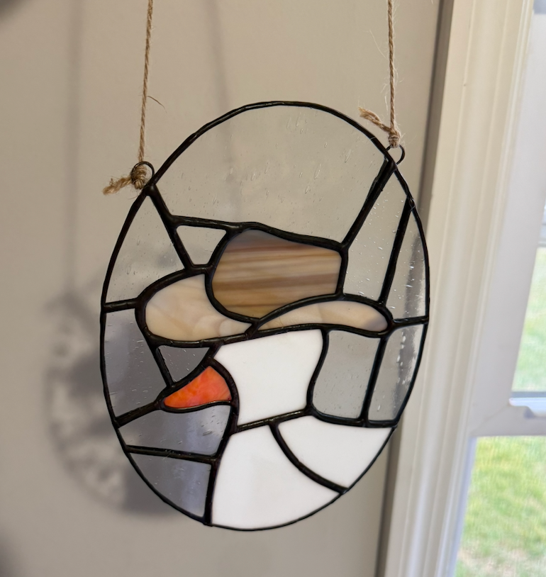 Tan Cowboy Hat Silly Goose Western Collection by Jen's Stained Glass