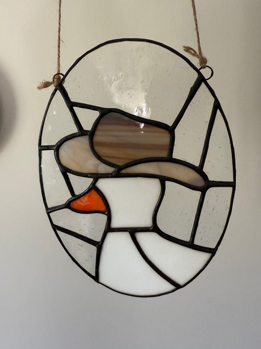 Tan Cowboy Hat Silly Goose Western Collection by Jen's Stained Glass