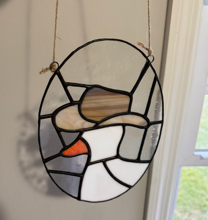 Tan Cowboy Hat Silly Goose Western Collection by Jen's Stained Glass