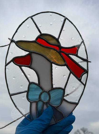 silly goose stained glass