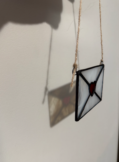 Love Letter Stained Glass Suncatcher (Mini)