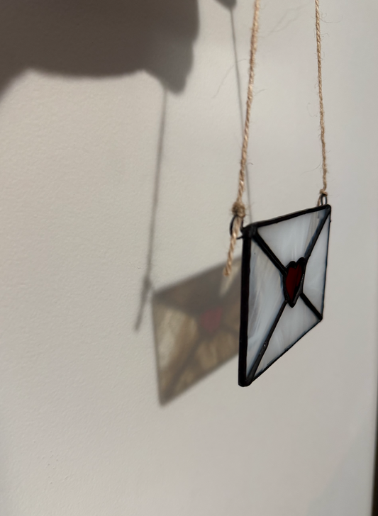 Love Letter Stained Glass Suncatcher (Mini)